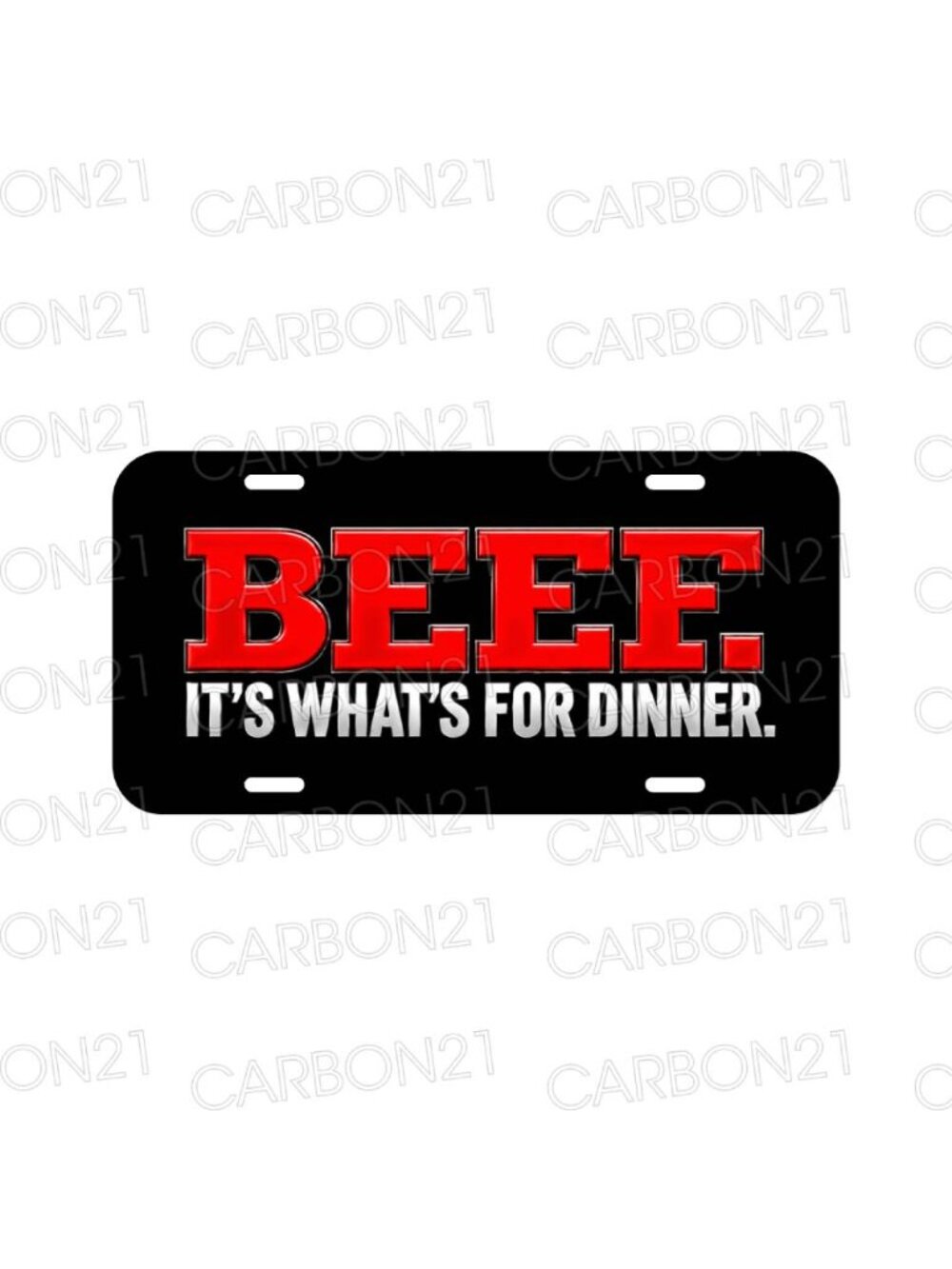 BEEF Its What's For Dinner Cattle Farm Aluminum License Plate CAR SUV Truck NEW